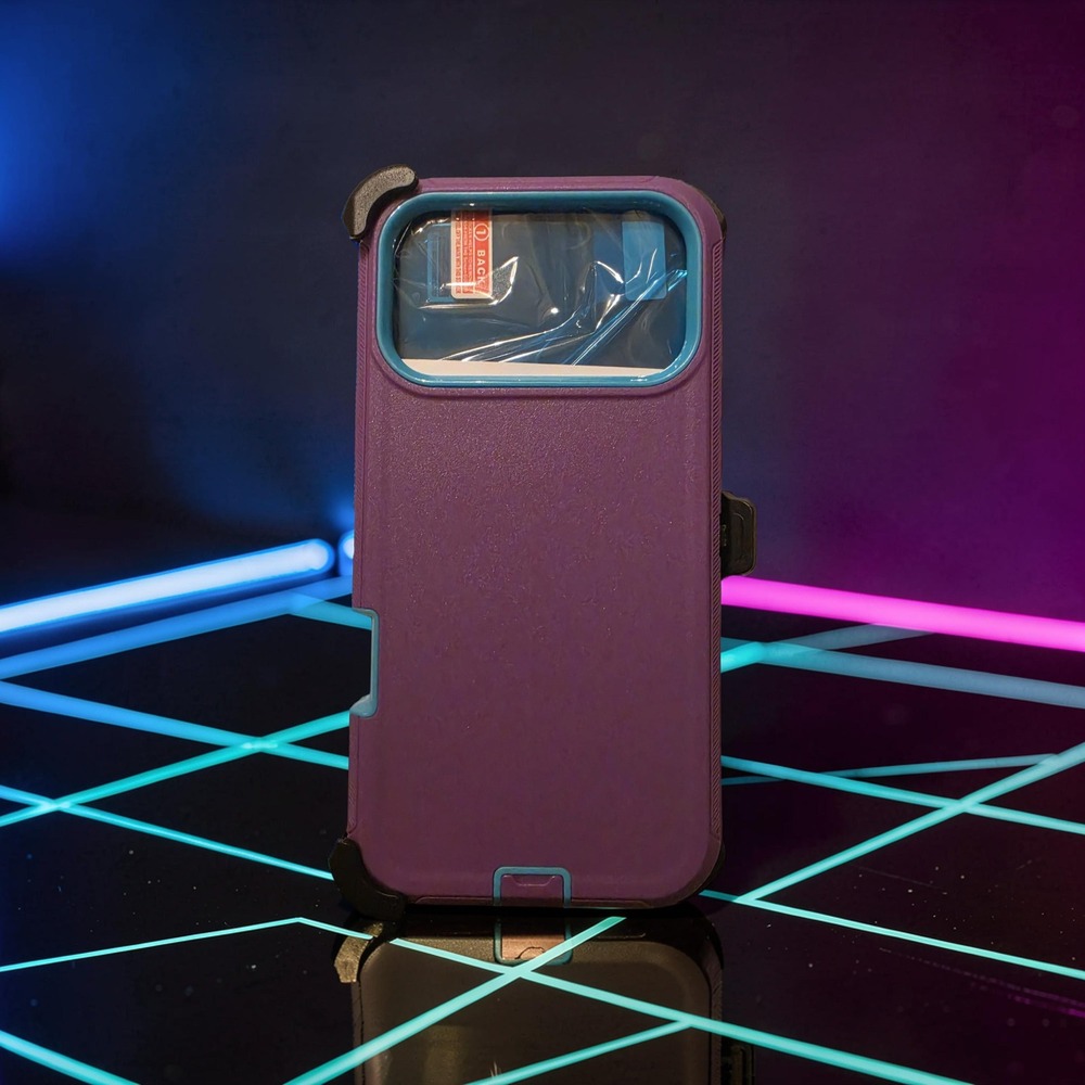 IPhone 17 Pro Max Heavy Duty Phone Case w/Belt Clip Holster & Screen Protector